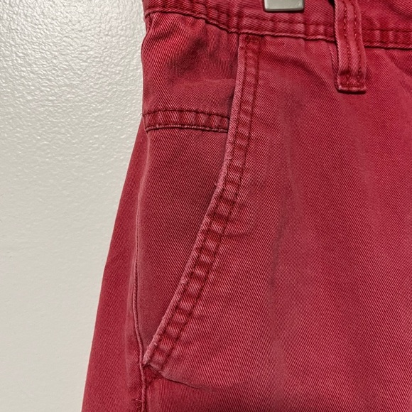 U2B Men’s Classic Red Cargo Shorts Size 32 - Utility Pockets, Casual Style - Picture 11 of 11